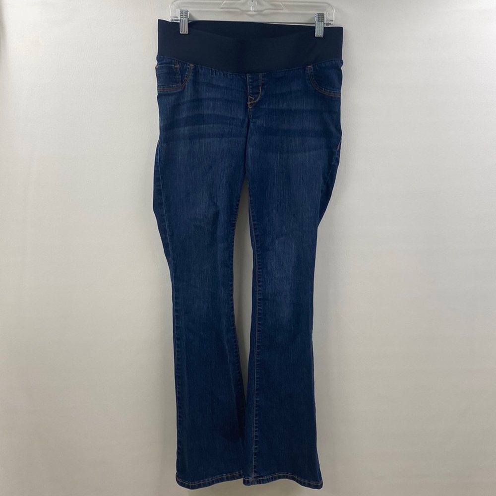Old Navy Maternity Jeans The Rock Star Demi Boot Low Panel Denim  Women’s Size 6